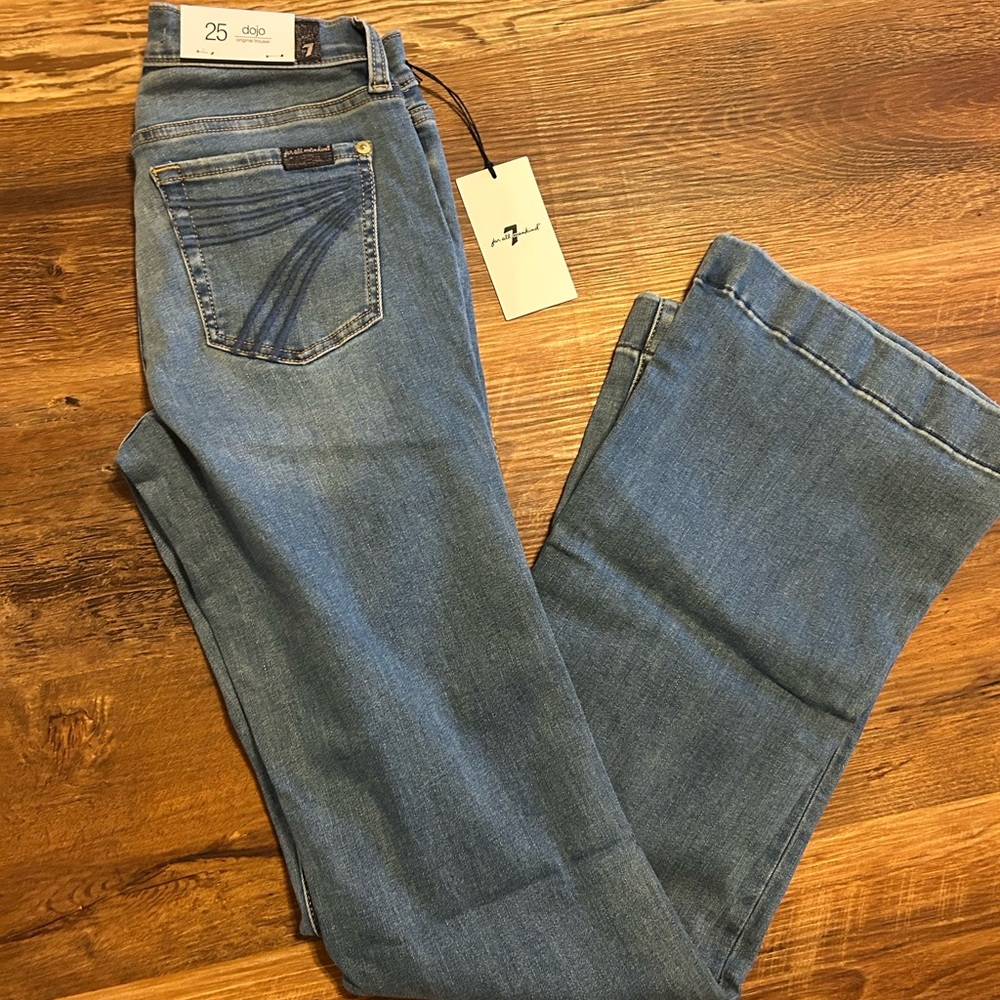 7 For All Mankind Women's Blue Jeans